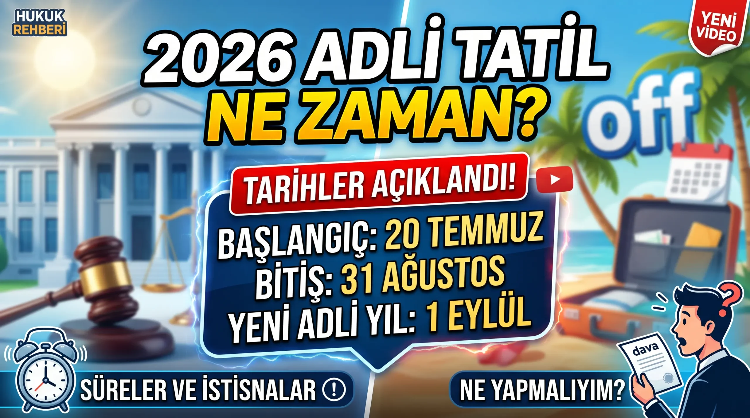 adli tatil ne zaman basliyor mahkemelerin tatil tarihleri