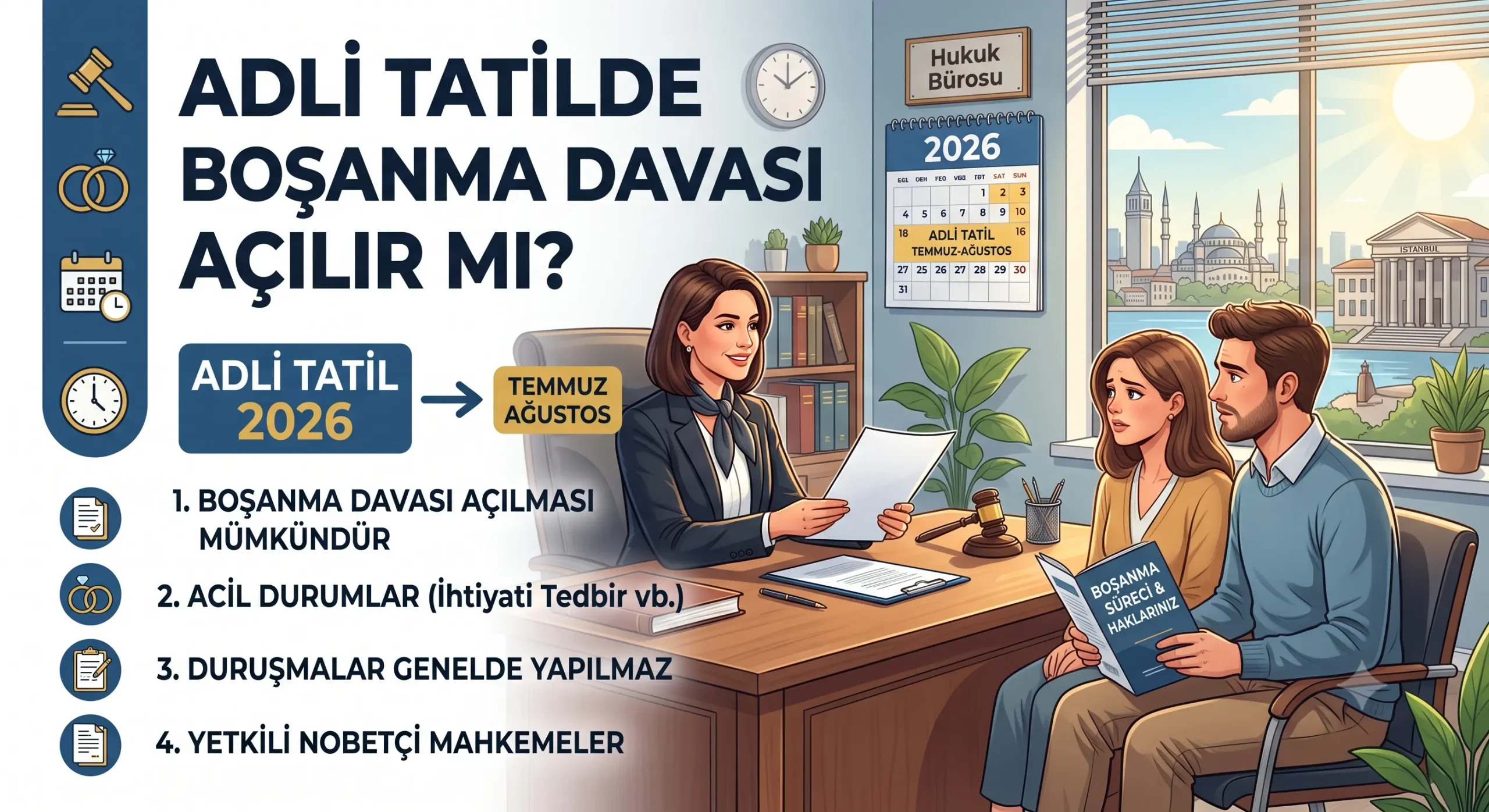 adli tatilde boşanma davası ve aile hukuku yargılaması rehberi