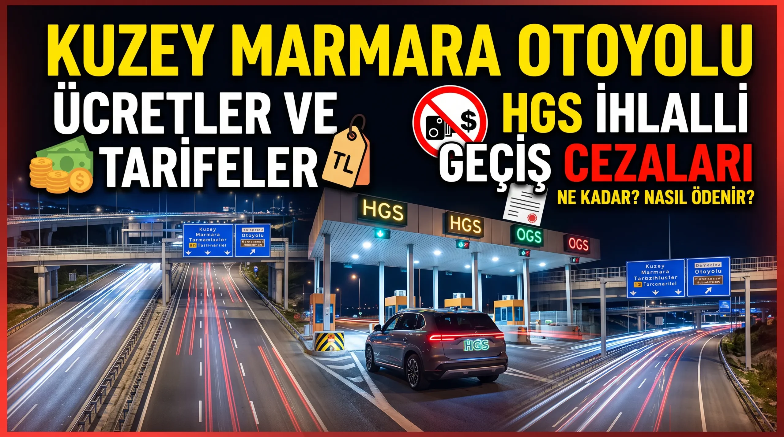 kuzey marmara otoyolu ücreti ve cezalar 2026